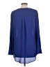 Apt. 9 100% Polyester Blue Long Sleeve Blouse Size L - photo 2