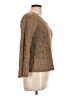 Skye's The Limit Metallic Brown Pullover Sweater Size L - photo 4