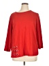 MULTIPLES Red 3/4 Sleeve Top Size XL - photo 1