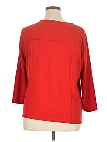 MULTIPLES 3/4 Sleeve Top (view 2)