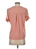 Lily White Pink Short Sleeve Blouse Size S - photo 2