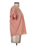 Lily White Pink Short Sleeve Blouse Size S - photo 4
