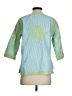 Gretchen Scott Designs Green 3/4 Sleeve Blouse Size S - photo 2