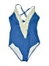 Cupshe Paisley Blue One Piece Swimsuit Size L - photo 1