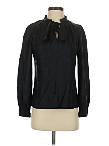 Tocca Long Sleeve Silk Top (view 1)