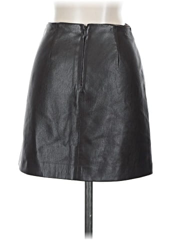 Sunday Best Faux Leather Skirt (view 2)