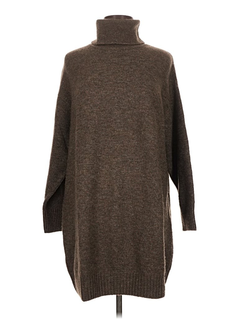 Pre-owned Mng Turtleneck Sweater In Brown