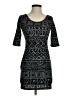 Snap Graphic Black Casual Dress Size S - photo 1