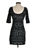 Snap Graphic Black Casual Dress Size S - photo 2