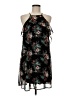 I. Joah 100% Polyester Floral Black Casual Dress Size M - photo 1