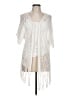 Lucky & Coco 100% Cotton Ivory Kimono Size L - photo 1