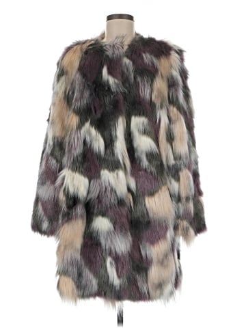 Karl Lagerfeld Paris Faux Fur Jacket - front