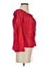 Express 100% Cotton Red 3/4 Sleeve Blouse Size S - photo 4