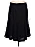 Chaps 100% Linen Solid Black Formal Skirt Size 10 - photo 1