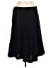 Chaps 100% Linen Solid Black Formal Skirt Size 10 - photo 2