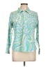 Icikuls Paisley Green Long Sleeve Blouse Size L - photo 1