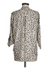 Lush 100% Polyester Animal Print Ivory 3/4 Sleeve Blouse Size M - photo 2