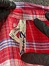 Seven7 100% Cotton Plaid Red 3/4 Sleeve Button-Down Shirt Size S - photo 7