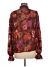 Flying Tomato 100% Polyester Floral Brown Long Sleeve Blouse Size M - photo 2