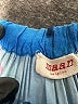 maan 100% Viscose Print Blue Skirt Size 16 - photo 3