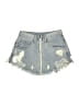Carmar 100% Cotton Hearts Blue Denim Shorts Size 28 waist - photo 1