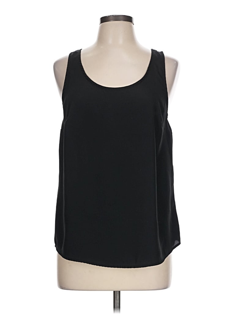 Pre-owned Unbranded Tank Top Black Halter Neckline Tops