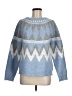 Assorted Brands Chevron-herringbone Blue Pullover Sweater Size M - photo 1