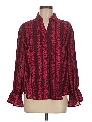 G by Giuliana Rancic Long Sleeve Blouse (view 1)