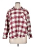 Torrid 100% Cotton Plaid Red Long Sleeve Button-Down Shirt Size 1X Plus (1) - photo 1