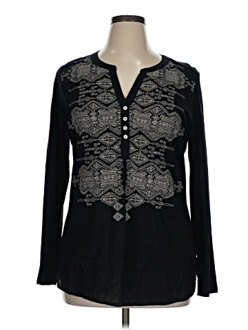 Style&Co Long Sleeve Blouse (view 1)