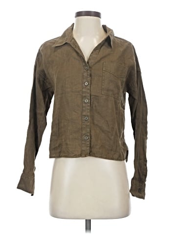 Michael Stars 3/4 Sleeve Button-Down Shirt (view 1)