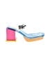 Jeffrey Campbell Color Block Blue Sandals Size 10 - photo 1