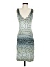 BCBG Graphic Gray Cocktail Dress Size M - photo 1