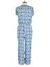 Curations 100% Viscose Paisley Blue Jumpsuit Size M - photo 2
