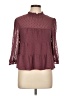 Monteau Burgundy 3/4 Sleeve Blouse Size L - photo 1