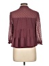 Monteau Burgundy 3/4 Sleeve Blouse Size L - photo 2