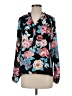 Yumi Kim 100% Polyester Floral Black Long Sleeve Blouse Size S - photo 1