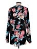 Yumi Kim 100% Polyester Floral Black Long Sleeve Blouse Size S - photo 2