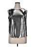 Shein Curve 100% Polyester Silver Sleeveless Blouse Size 1X - photo 1
