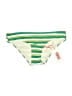 Solid & Striped Stripes Green Swimsuit Bottoms Size S - photo 1