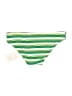 Solid & Striped Stripes Green Swimsuit Bottoms Size S - photo 2