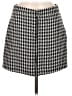 Express Houndstooth Gray Black Casual Skirt Size 6 - photo 1