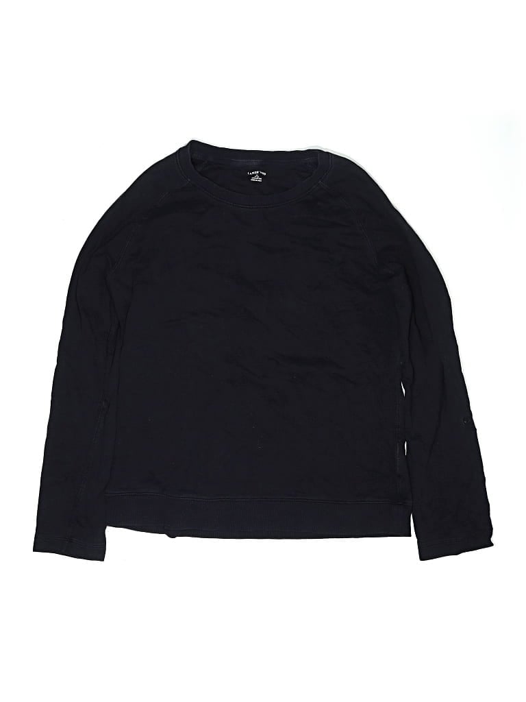 Pre-owned Lands' End Kids'  Pullover Sweater In Black