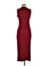 Zara Solid Burgundy Cocktail Dress Size L - photo 2