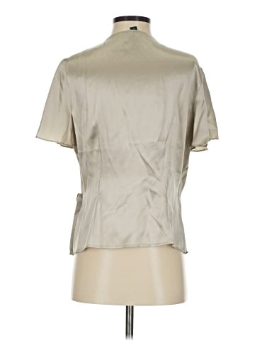 Lauren by Ralph Lauren Short Sleeve Silk Top (view 2)