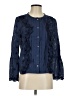 J.Crew 100% Cotton Blue 3/4 Sleeve Blouse Size 4 - photo 1