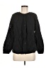Old Navy 100% Cotton Black Long Sleeve Blouse Size M - photo 1