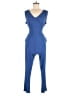 Simply Styled Solid Blue Jumpsuit Size Lg Petite - photo 1