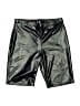 K Too Metallic Silver Faux Leather Shorts Size M - photo 1