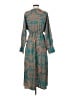 Unbranded 100% Polyester Teal Casual Dress Size S - photo 2